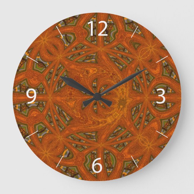 Abstract Art Labyrinth Large Clock (Front)
