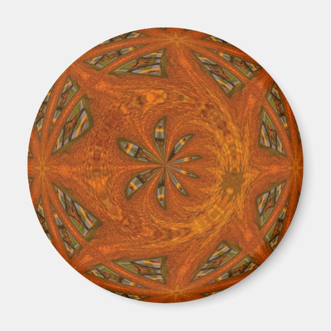 Abstract Art Labyrinth Magnet (Front)