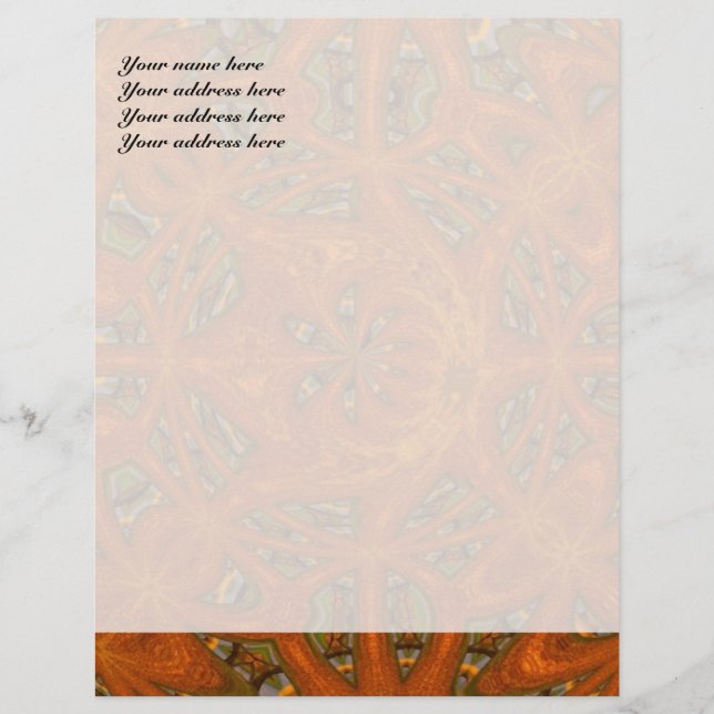 Abstract Art Labyrinth Personalised Letterhead (Front)
