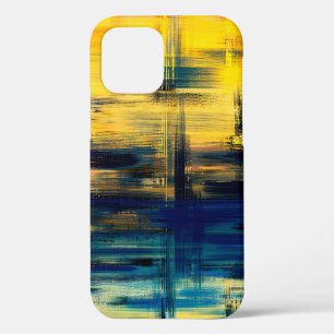 Abstract art landscape painting, background illust iPhone 12 case