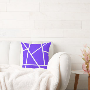 Abstract Art Lavender Blue Purple White Minimalism Cushion