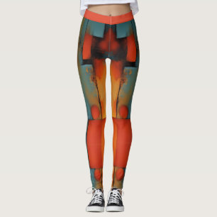 Abstract art leggings