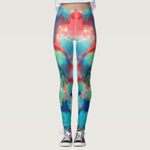 abstract art leggings