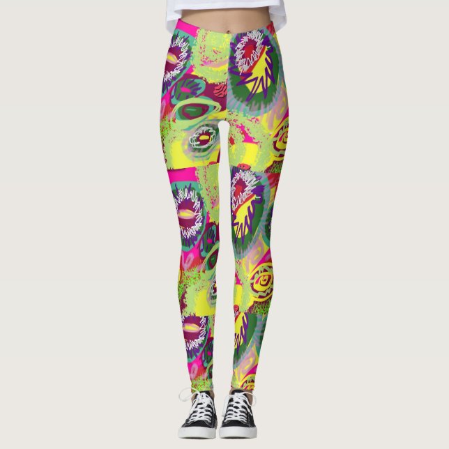 Abstract Art Leggings (Front)