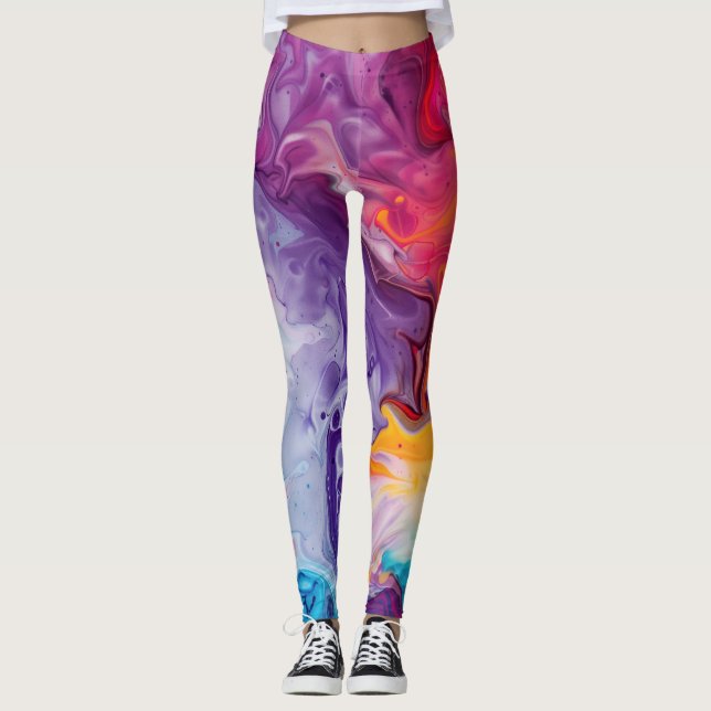 Abstract Art Leggings (Front)