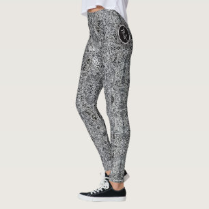Abstract Art Leggings by D. R. Audette