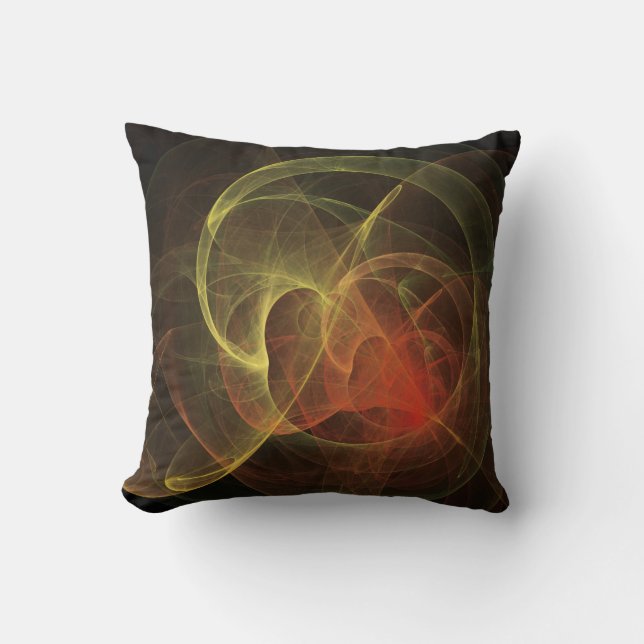 Abstract Art Magic Flame Cushion (Front)