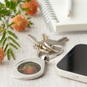 Abstract Art Magic Flame Key Ring