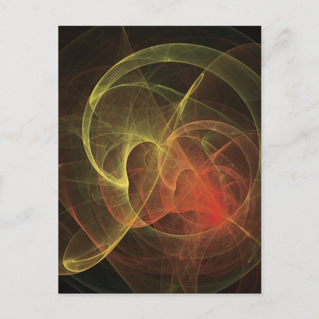 Abstract Art Magic Flame Postcard (Front)