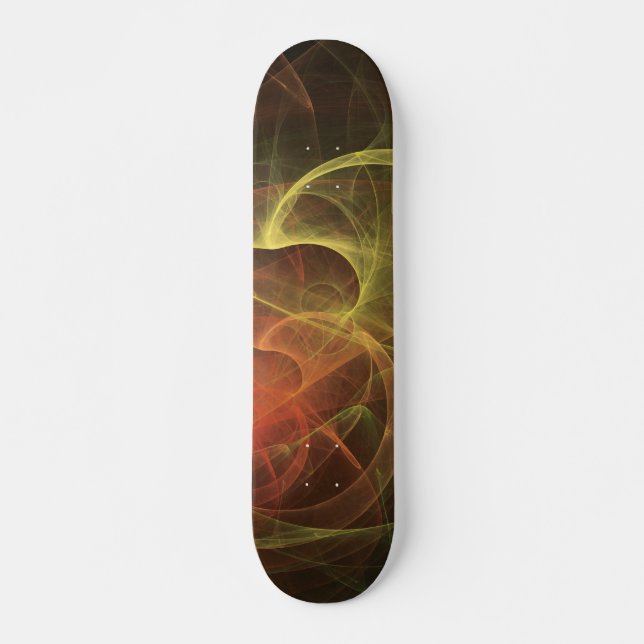 Abstract Art Magic Flame Skateboard (Front)