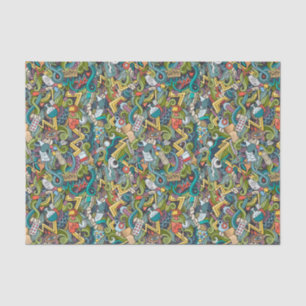 Abstract Art Medical Icon Pattern Tissue Paper