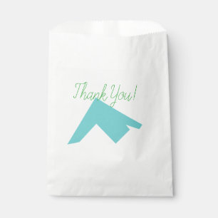 Abstract Art Minimalism Blue White Favour Bags