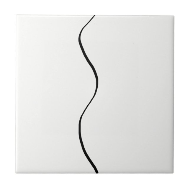Abstract Art Minimalism Minimalistic Tile (Front)