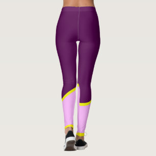 Abstract Art Minimalism Pastel Pink Leggings