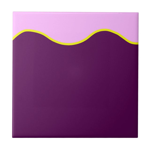Abstract Art Minimalism Pastel Pink Tile (Front)