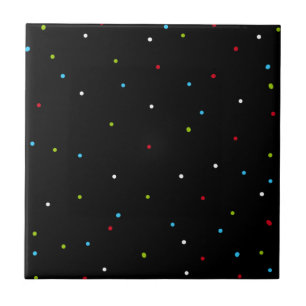 Abstract Art Minimalism Small Dots Tile