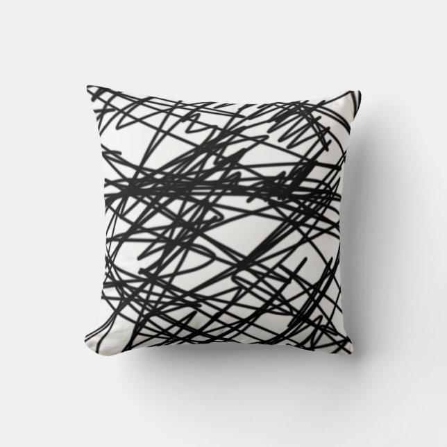 Abstract Art Minimalism Throw Pillow Cushion (Front)
