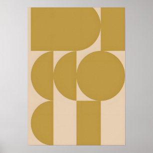 abstract art minimalist design postmodern style  poster