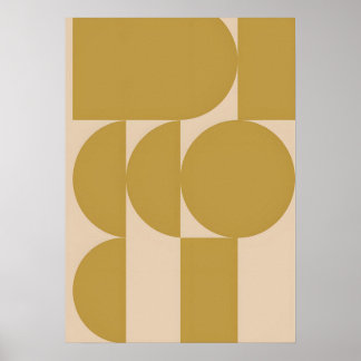 abstract art minimalist design postmodern style  poster