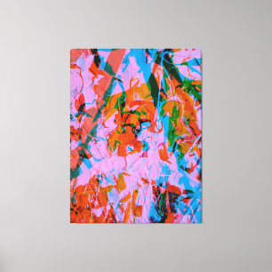 Abstract art mixed media  canvas print