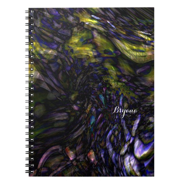 Abstract Art Modern Colour Splash Artistic Colourf Notebook (Front)