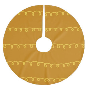 Abstract Art: Modern Wrapping Design Brushed Polyester Tree Skirt
