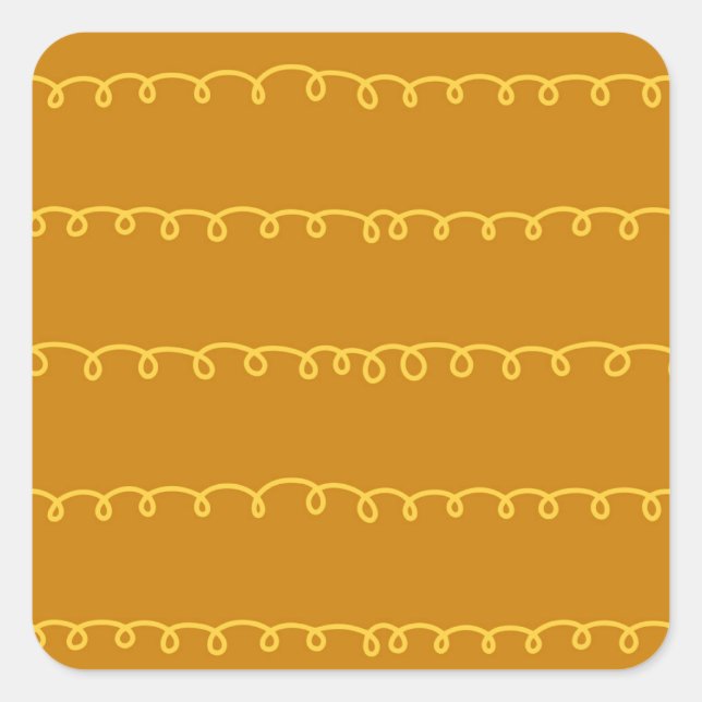 Abstract Art: Modern Wrapping Design Square Sticker (Front)