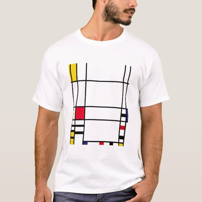 Abstract art Mondrian "Trafalgar Square" T-Shirt (Front)