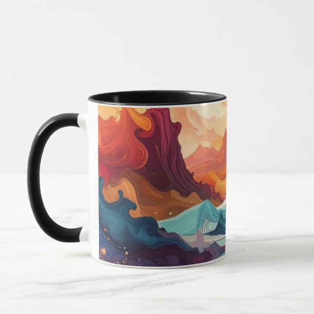 Abstract art mug (Left)