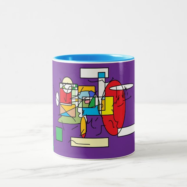 abstract art mug (Center)