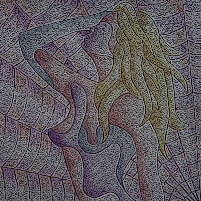 abstract art multicolored pink posing unique retro jigsaw puzzle (Creator Uploaded)