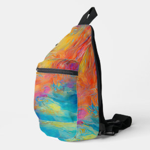 Abstract Art NAME Modern Colourful Fun Sling Bag