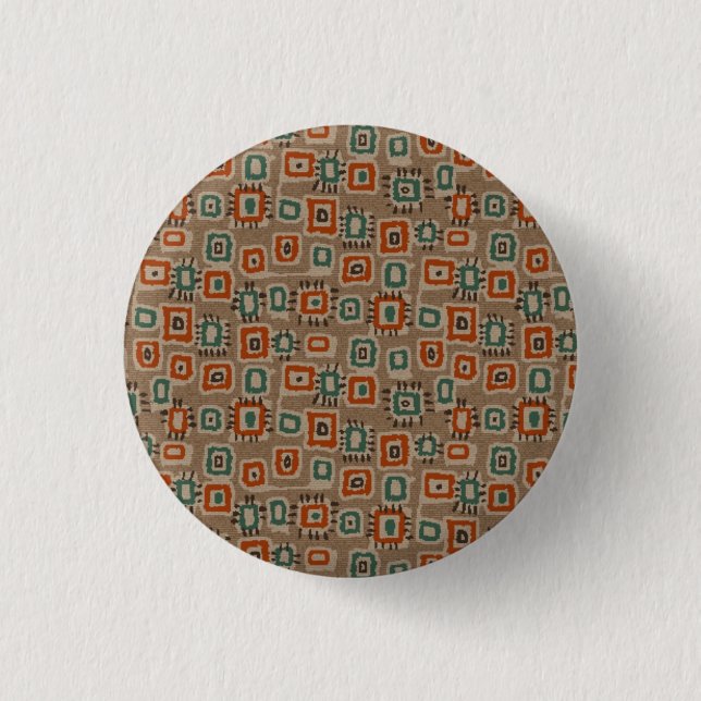 Abstract Art Old Cloth Patches 3 Cm Round Badge (Front)