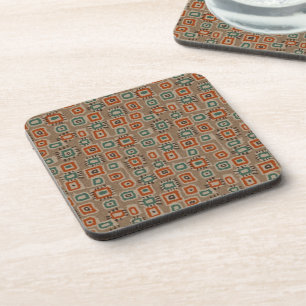 Abstract Art Old Cloth Patches Coaster