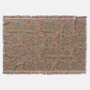 Abstract Art Old Cloth Patches Throw Blanket