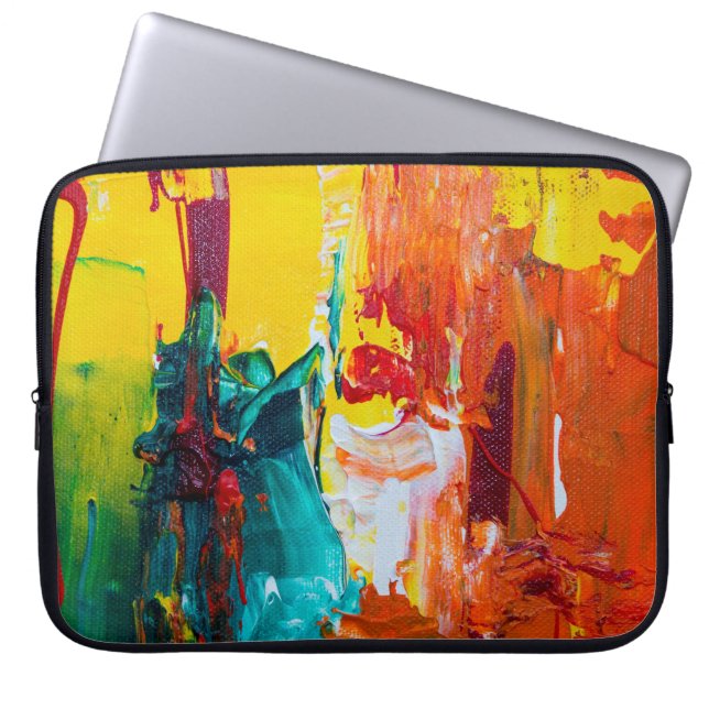 Abstract art on electronics bag (Front)