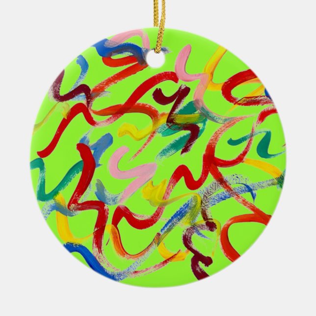 Abstract Art Ornament (Front)