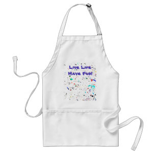 Abstract Art Paint Splashes Have Fun Custom Standard Apron