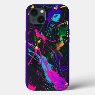 Abstract Art Paint Splatter Image iPhone 13 Case