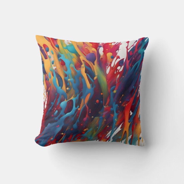 Abstract art painting cushion (Front)