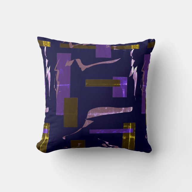 Abstract Art Painting One Of A Kind Pillow Cushion (Front)