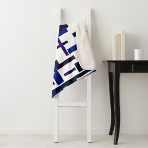 Abstract Art Painting One Of A Kind Throw Blanket