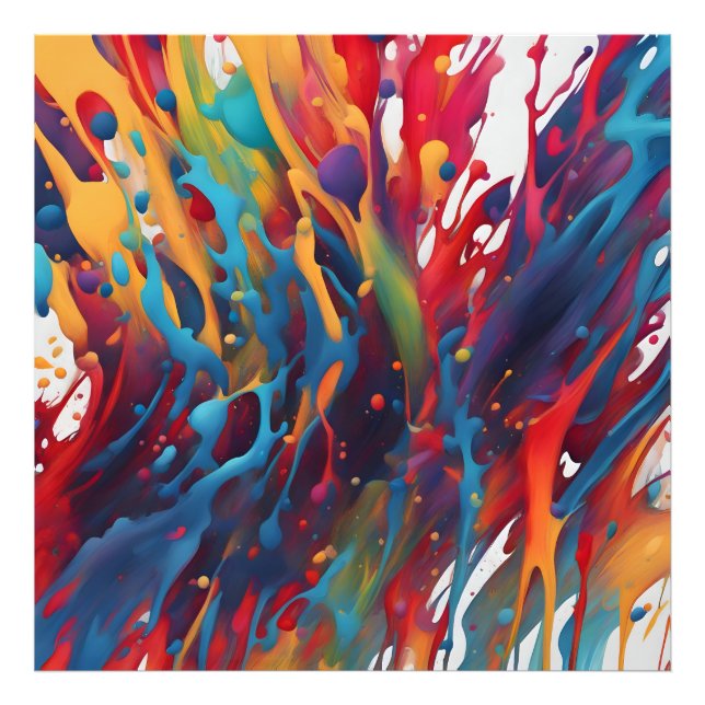 Abstract art painting photo print (Front)