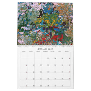 Abstract Art Paintings Calendar for 2025