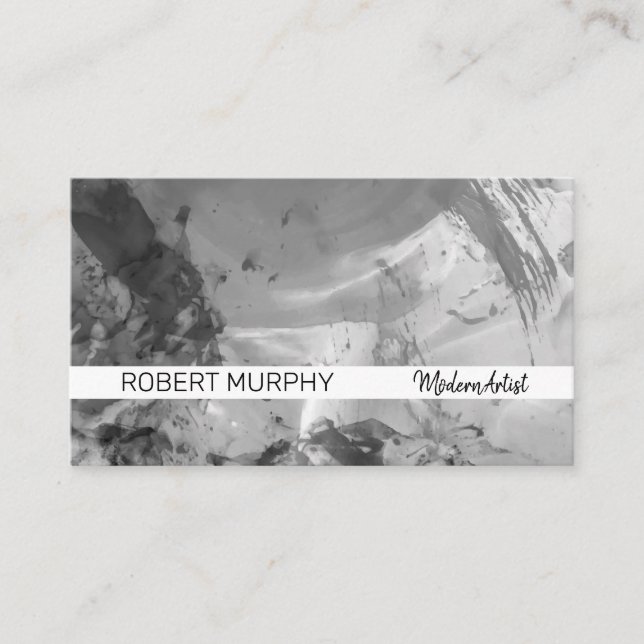 Abstract Art | Paints | Watercolor Business Card (Front)