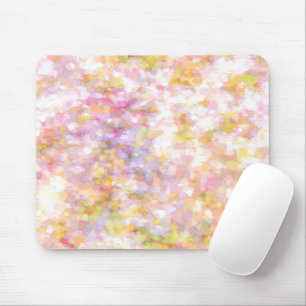 Abstract Art Pale Yellow Pastel Mouse Mat