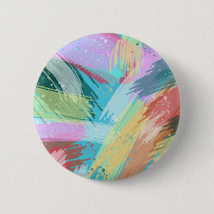 Abstract Art Pastel 6 Cm Round Badge