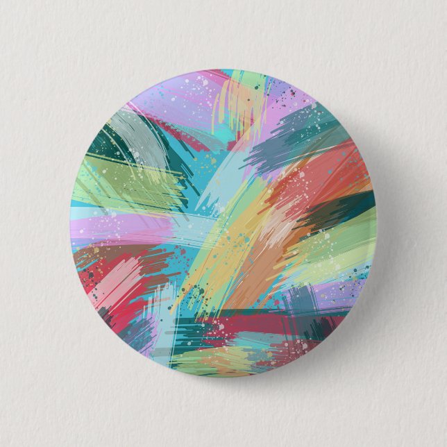 Abstract Art Pastel 6 Cm Round Badge (Front)