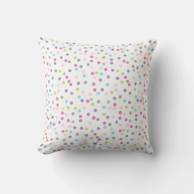 Abstract Art Pastel Colours Circles Cushion (Front)