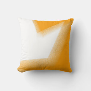 Abstract Art Pastel White Orange Cushion